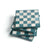 Blue Check Resin Coaster Set of 4