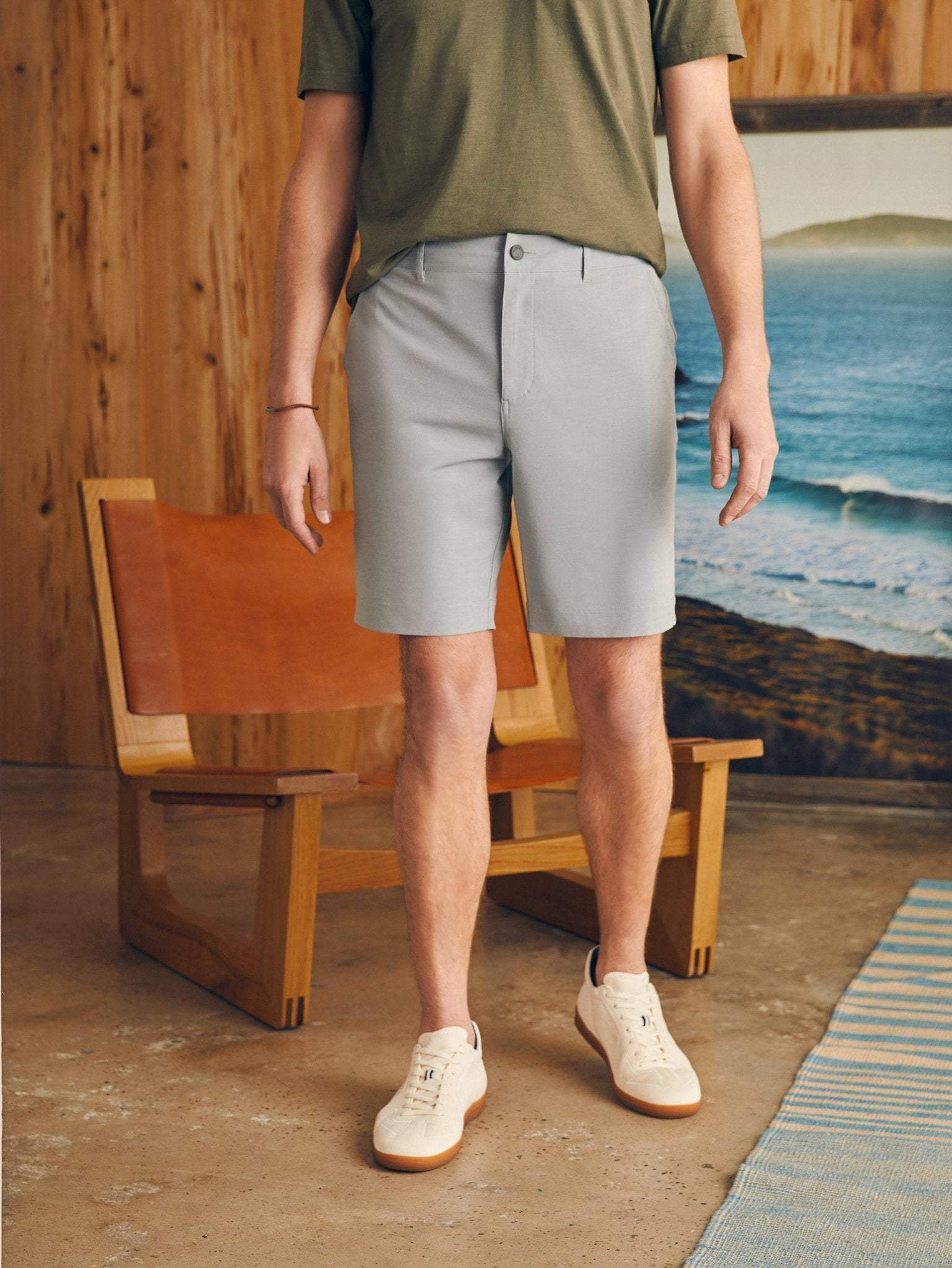 Faherty - Belt Loop All Day Shorts 9" - Ice Grey