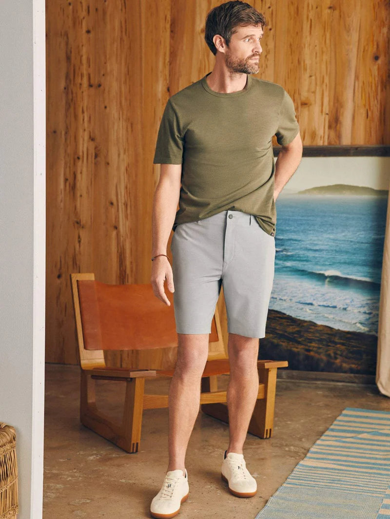 Faherty - Belt Loop All Day Shorts 9" - Ice Grey