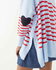 MerSea - Amour Sweater - Tide Blue/Cherry Stripes