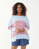 MerSea - Amour Sweater - Tide Blue/Cherry Stripes