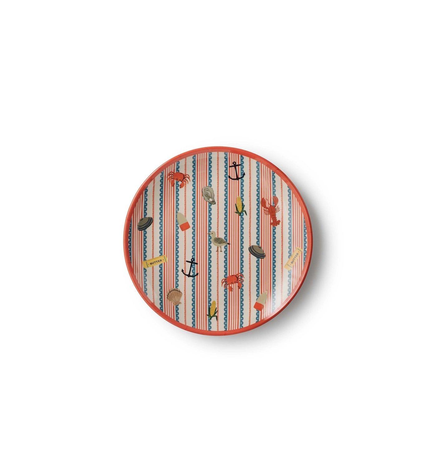 Rifle Paper Co. - Seaside Melamine Dessert Plate Set of 4