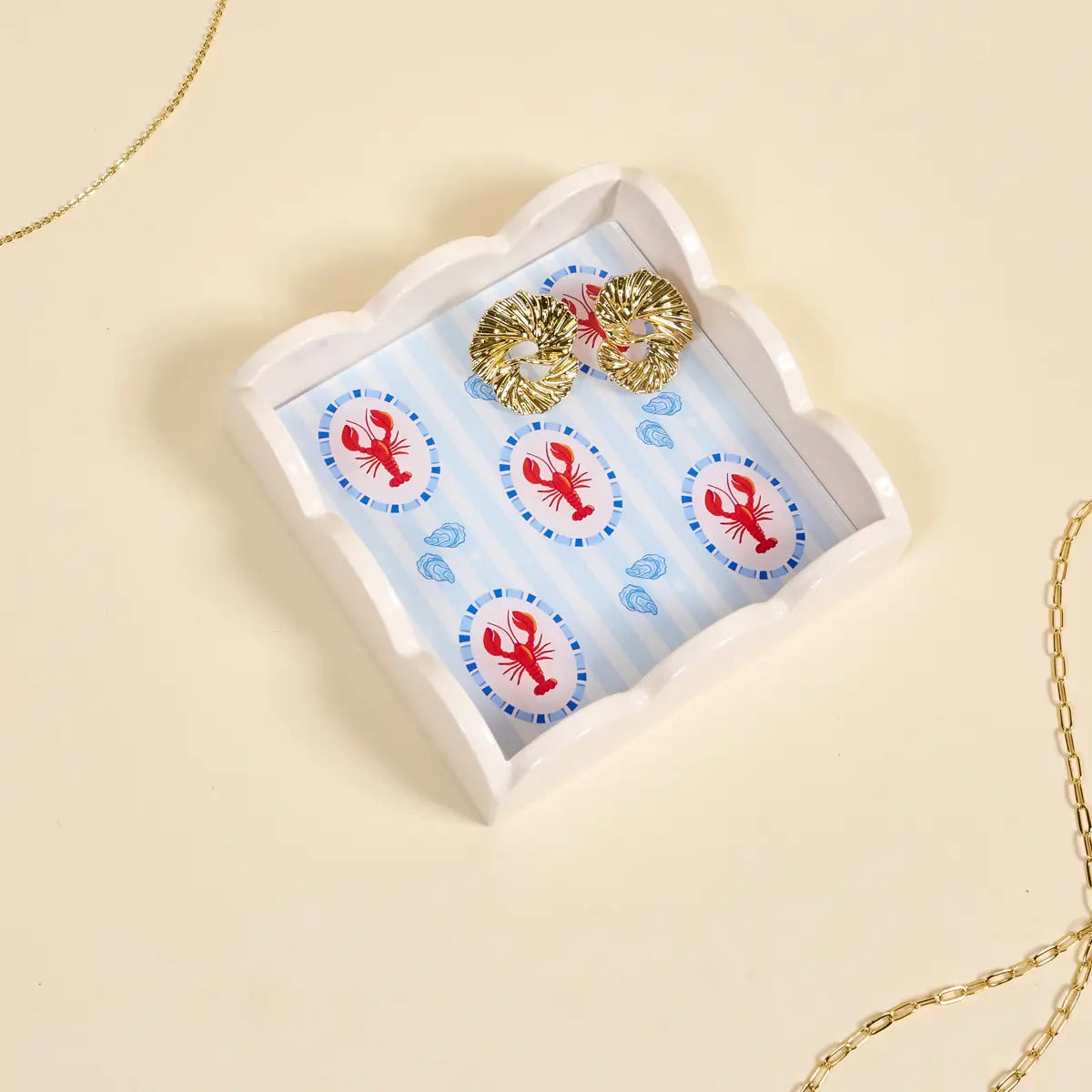 The Darling Effect - Scallop Trinket Tray-Harbor House