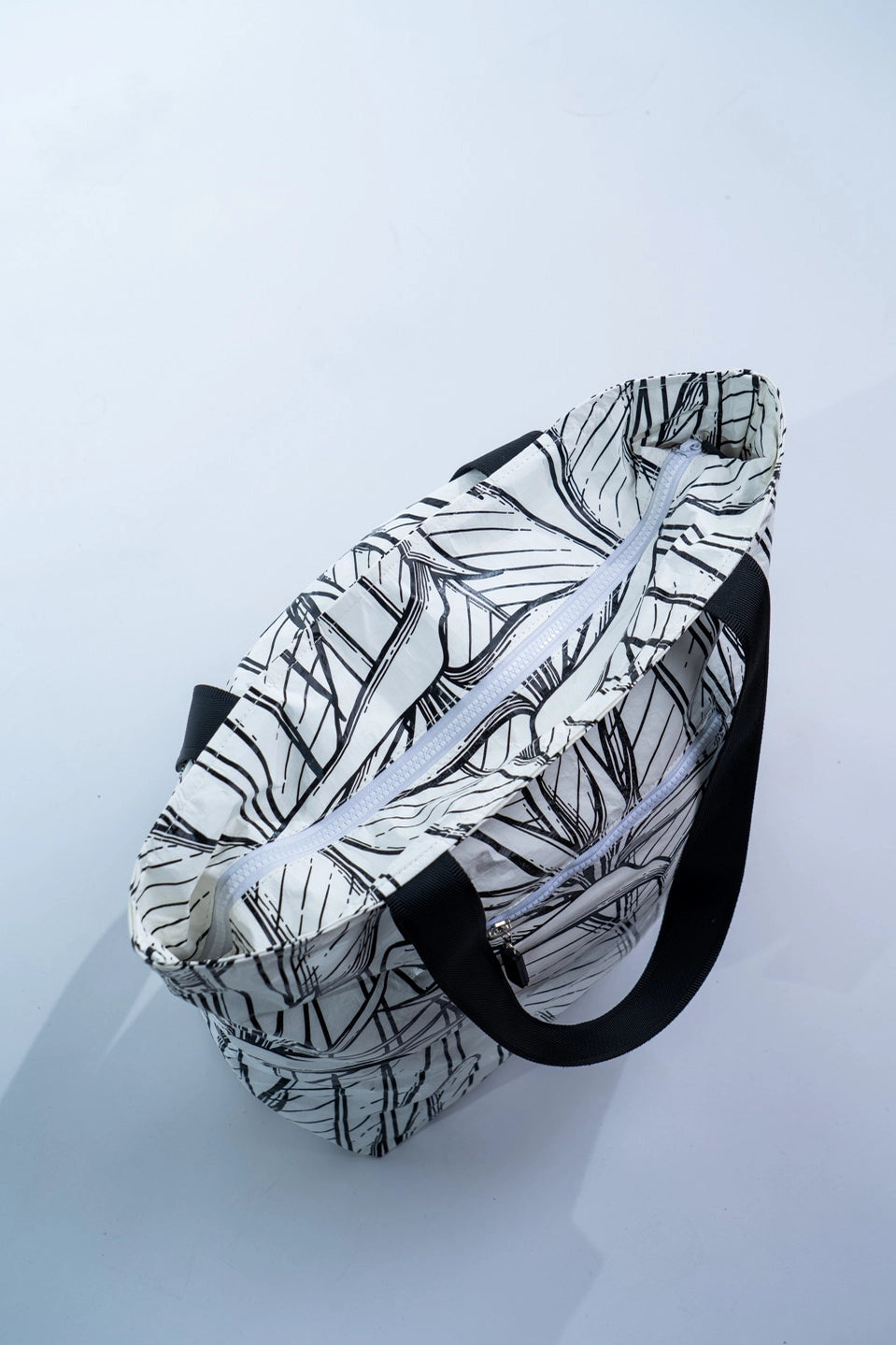 Wai Beachwear - Summer Tote Beach Bag - Travel Bag - White Strelitzia (Add-On)