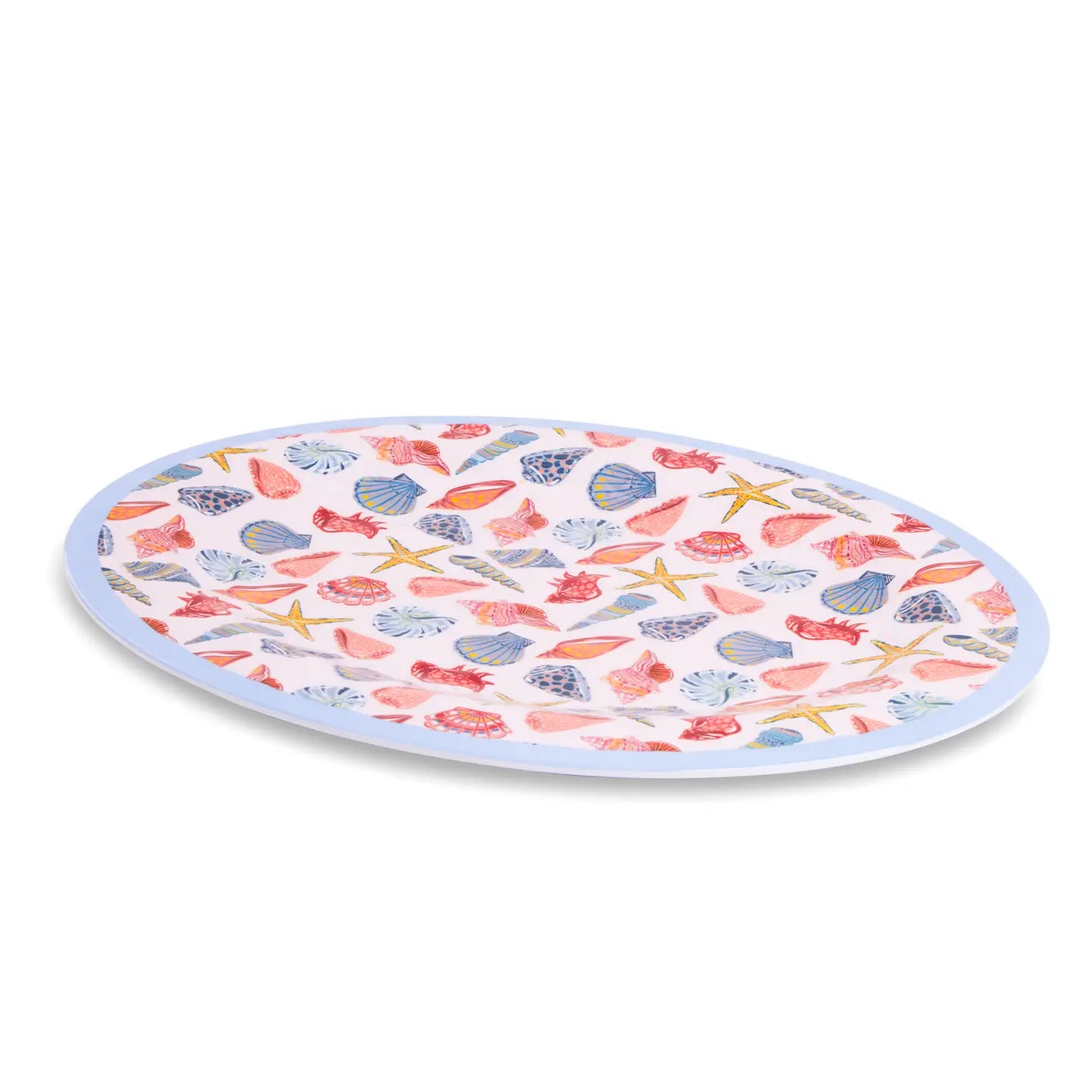 18.5" Melamine Serving Platter - Seashells