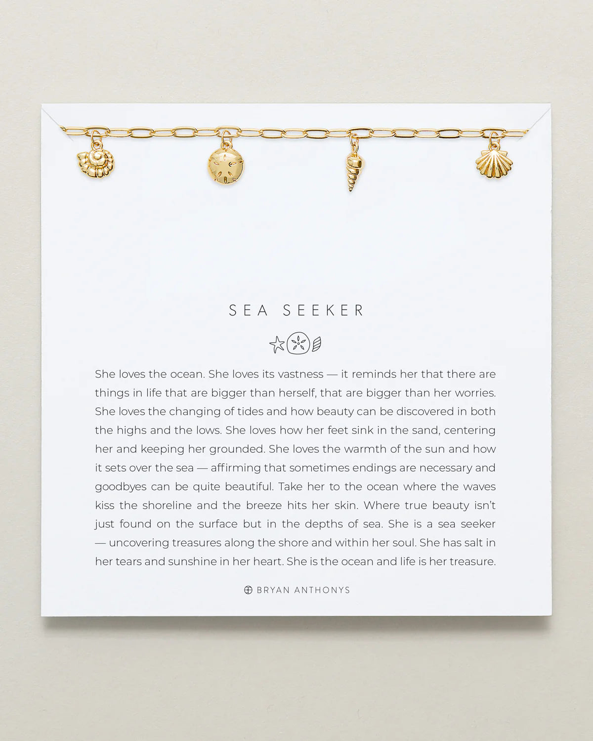 Bryan Anthonys - Sea Seeker Charm Bracelet 14K Gold (Add-On)