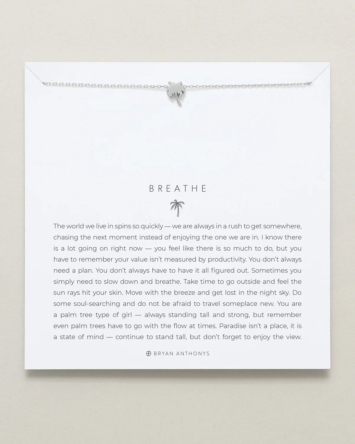Bryan Anthonys - Breathe Icon Necklace - Silver (Add-On)
