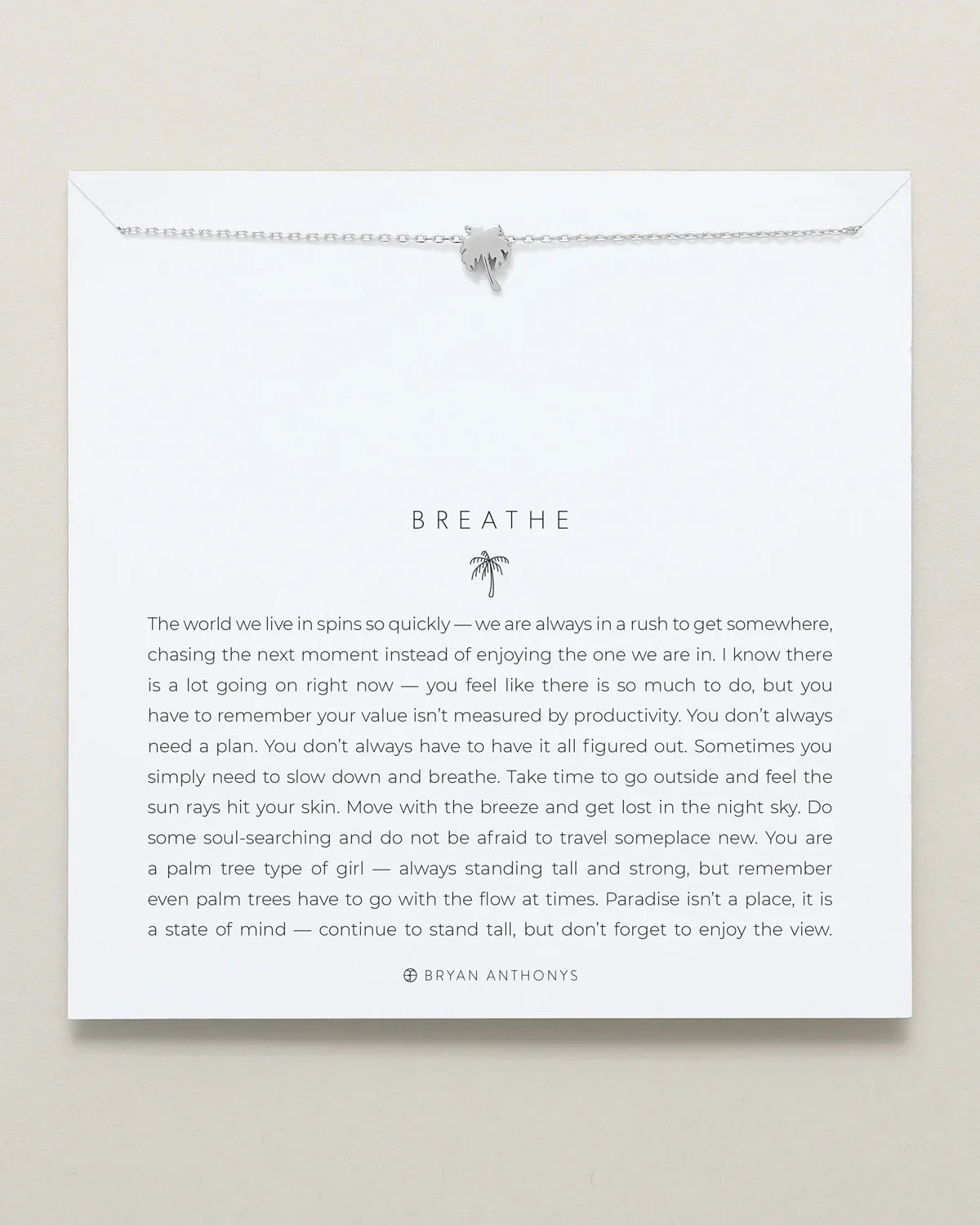 Bryan Anthonys - Breathe Icon Necklace - Silver