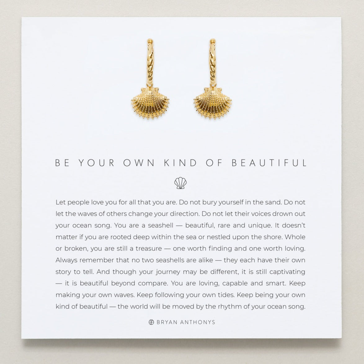 Bryan Anthonys - Be Your Own Kind Of Beautiful Huggies - 14k Gold