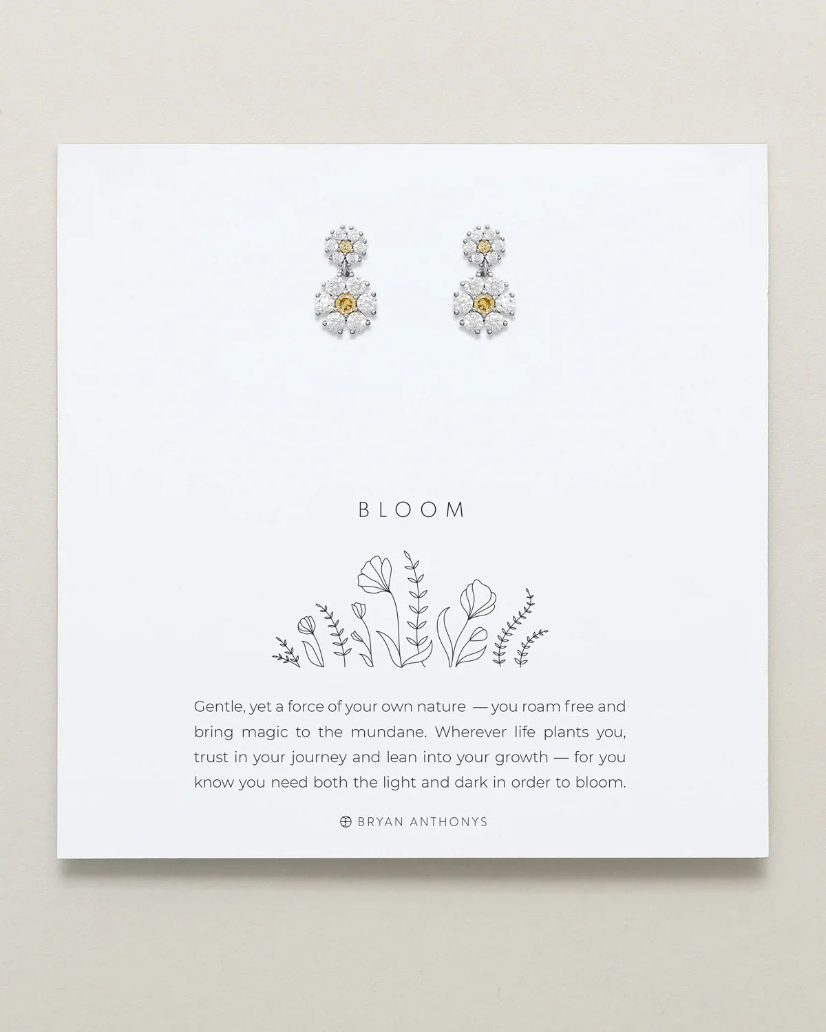Bryan Anthonys - Bloom Drop Earrings - Silver