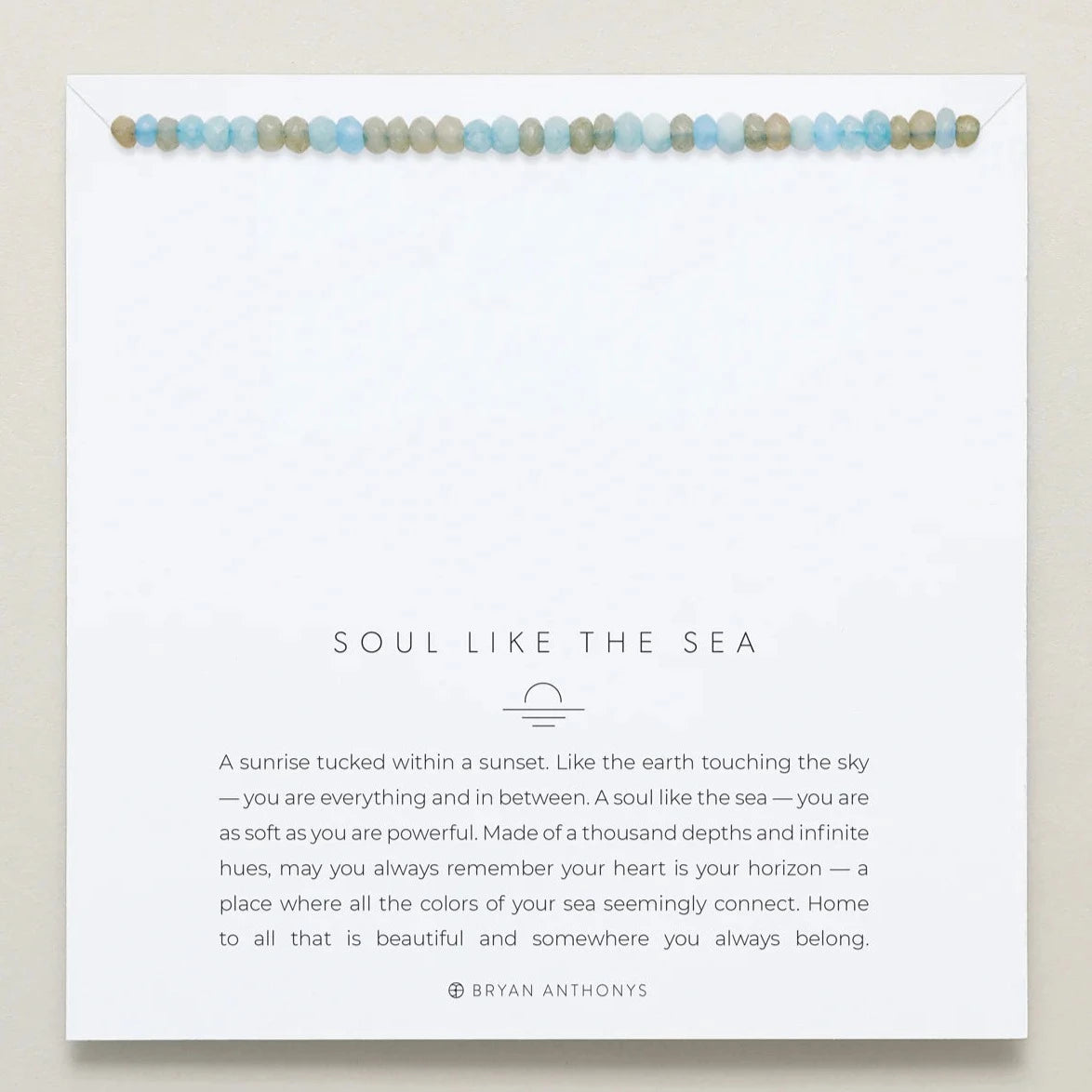 Bryan Anthonys - Soul Like The Sea Necklace / Blue (Add-On)