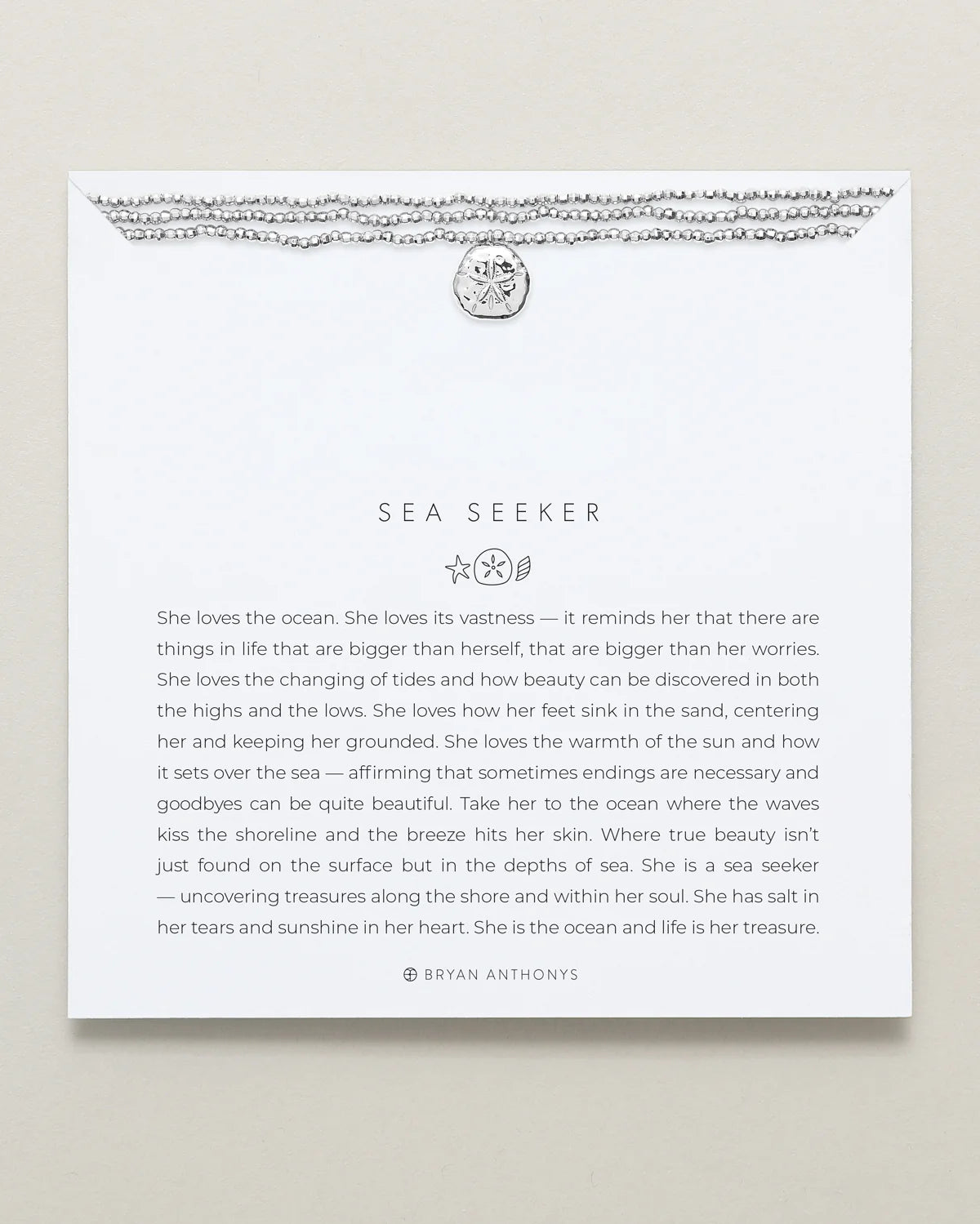 Bryan Anthonys - 	Sea Seeker Statement Choker - Silver (Add-On)