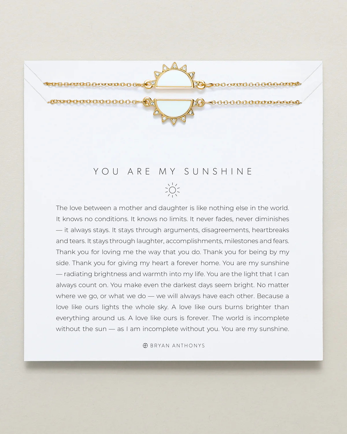 Bryan Anthonys - You Are My Sunshine Necklace - Gold (Add-On)