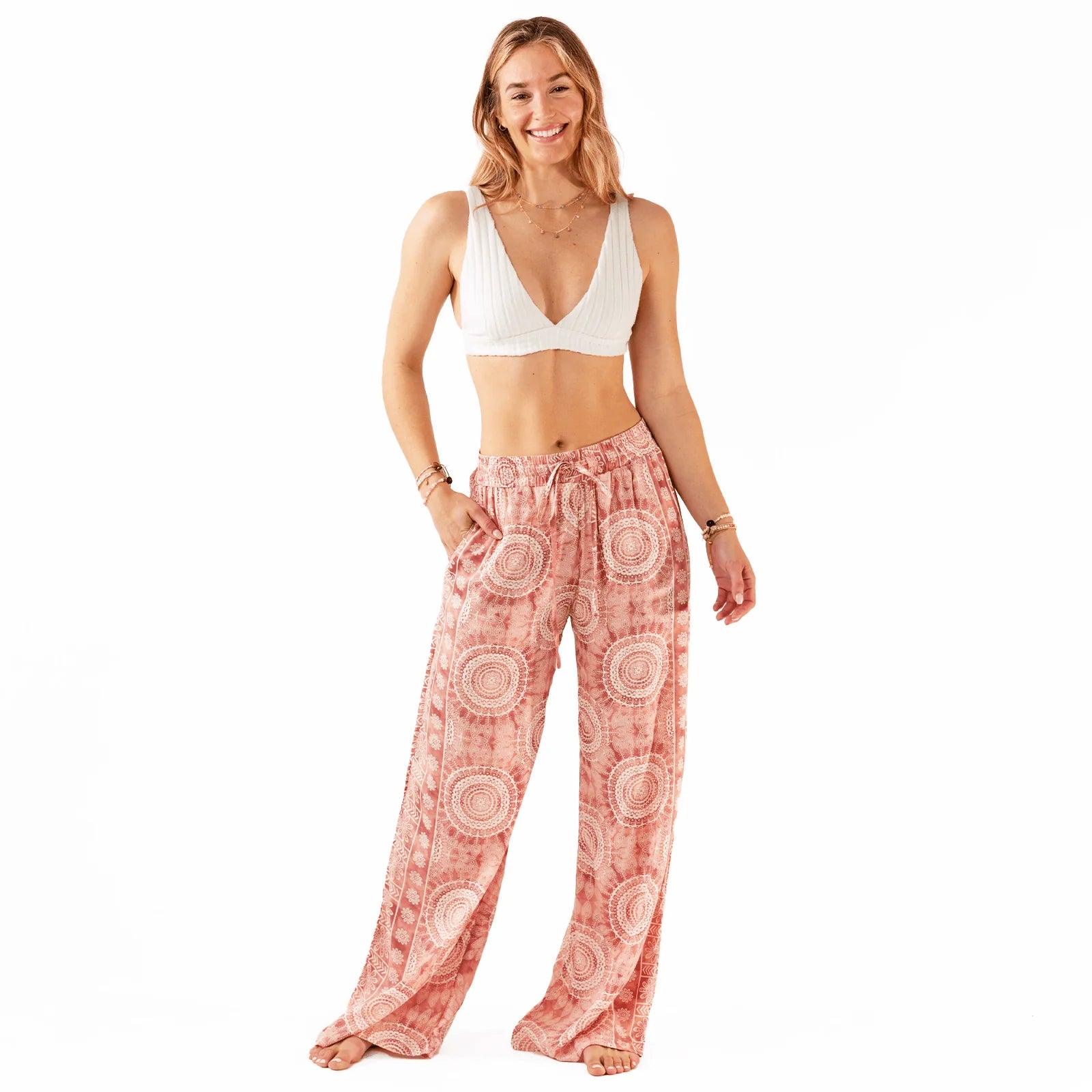 Lotus and Luna - Baja Wide Leg Drawstring Pants (Add-On)