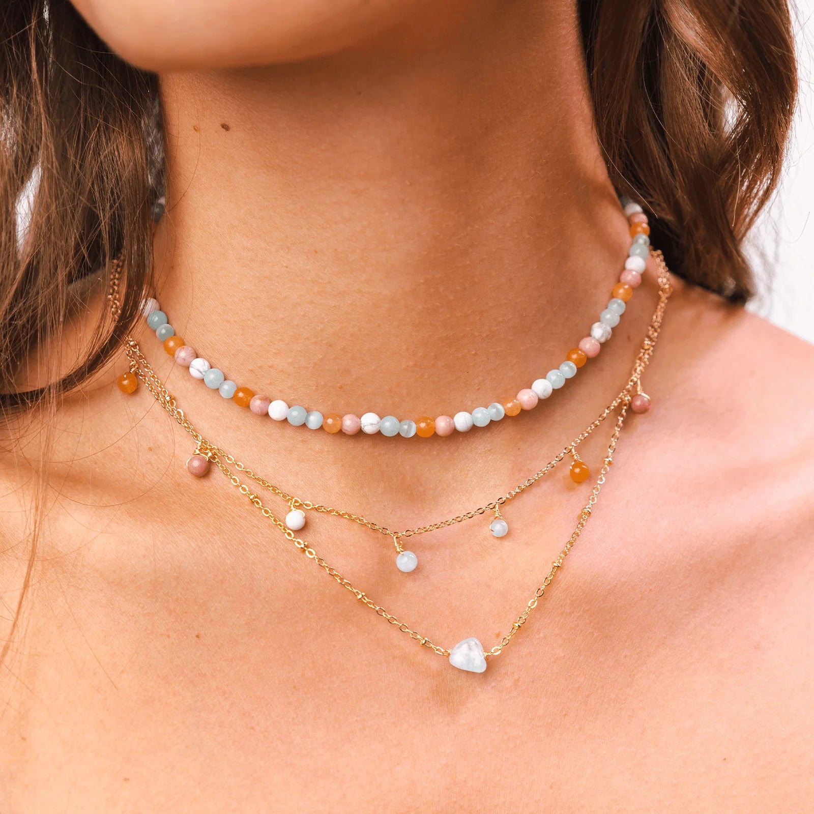 Lotus & Luna - Balance + Inner Peace Dewdrop Necklace (Add-On)