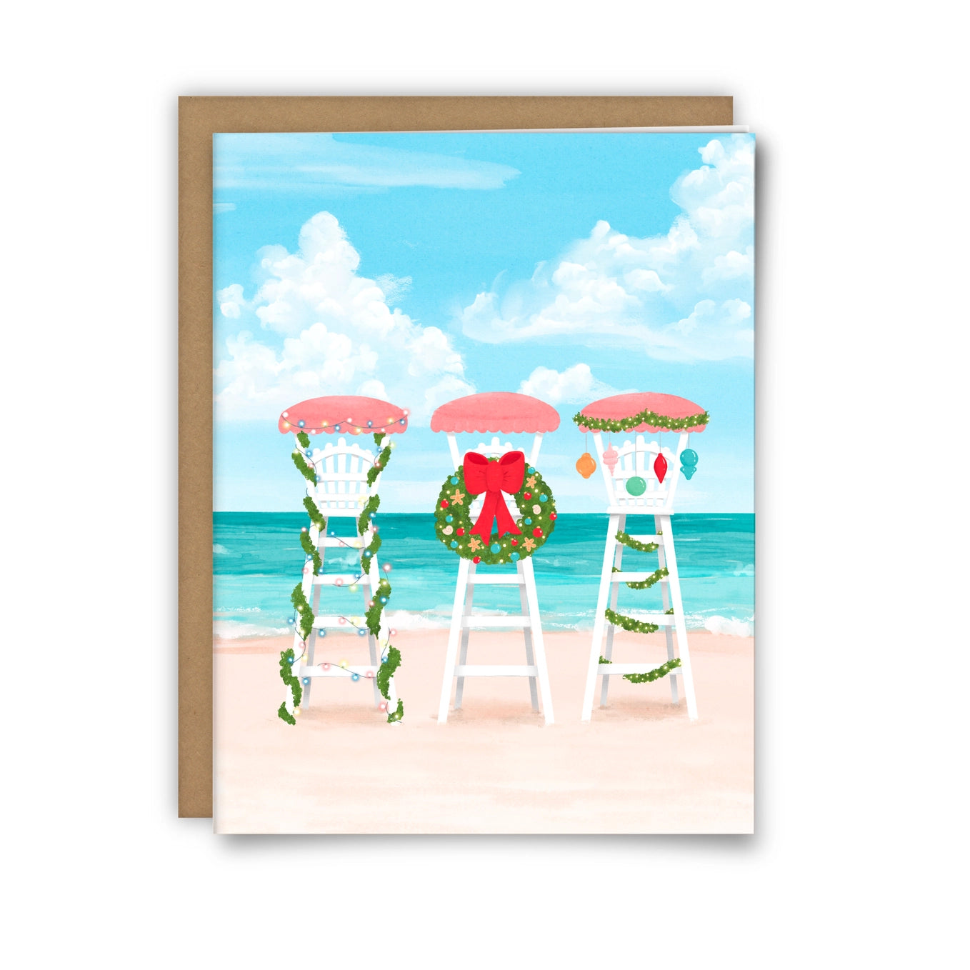 25 Sweetpeas - Deck the Chairs Christmas Card