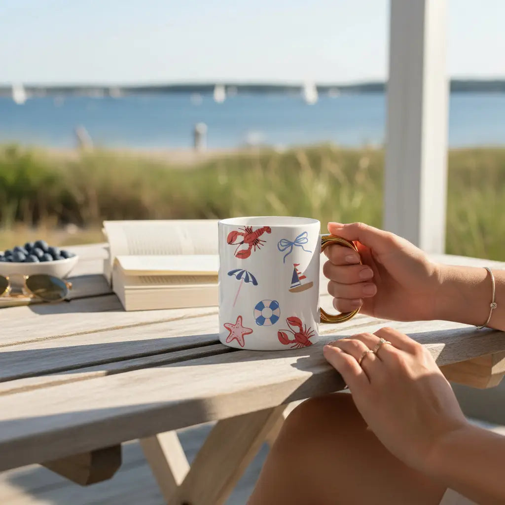 The Darling Effect - 11 oz Cozy Cute Ceramic Mug–Seaside Haven