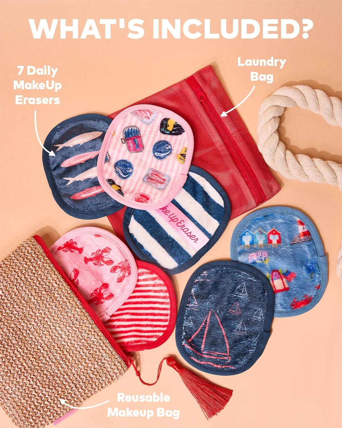 The Original MakeUp Eraser - Dockside Days 7-Day Set