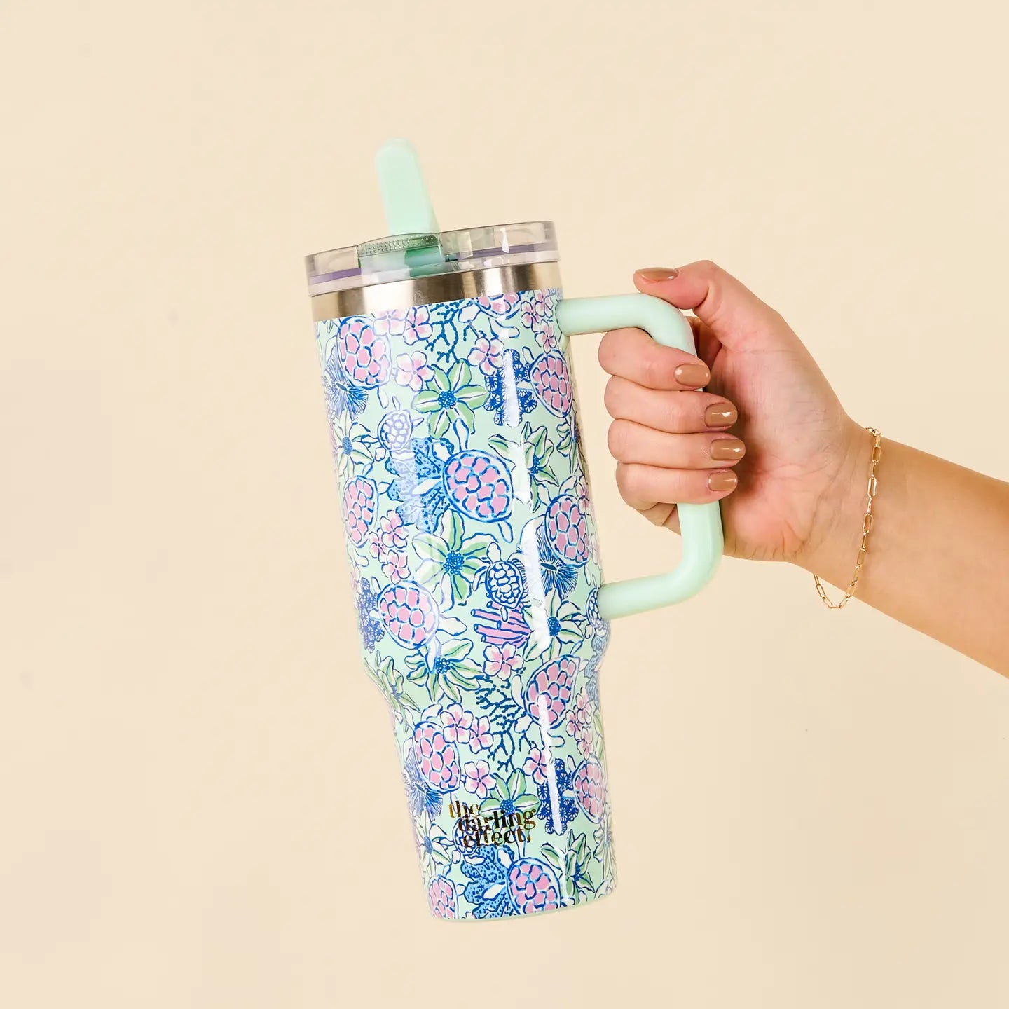 The Darling Effect - 40 oz Lifestyle Flip Straw Tumbler–Coastal Cove
