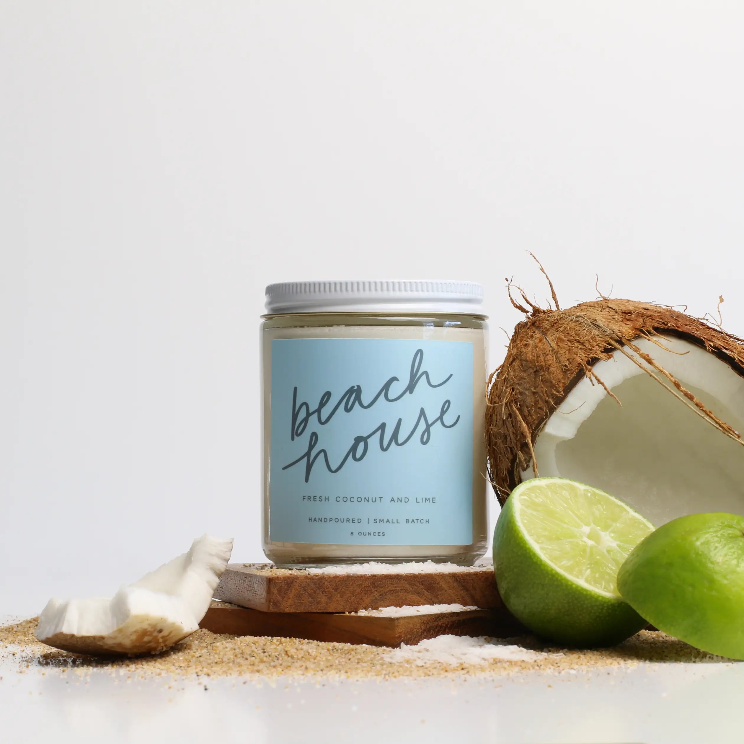 Poured Goods - Beach House Candle | Coconut + Vanilla