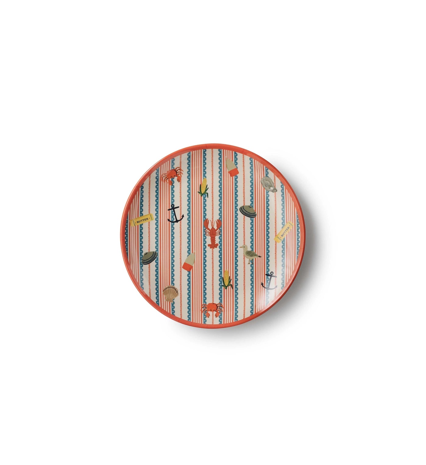 Rifle Paper Co. - Seaside Melamine Dessert Plate Set of 4