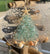 Sea Dreams Coastal Art - Coastal Christmas Ornament- Aqua Christmas Tree w/ shells
