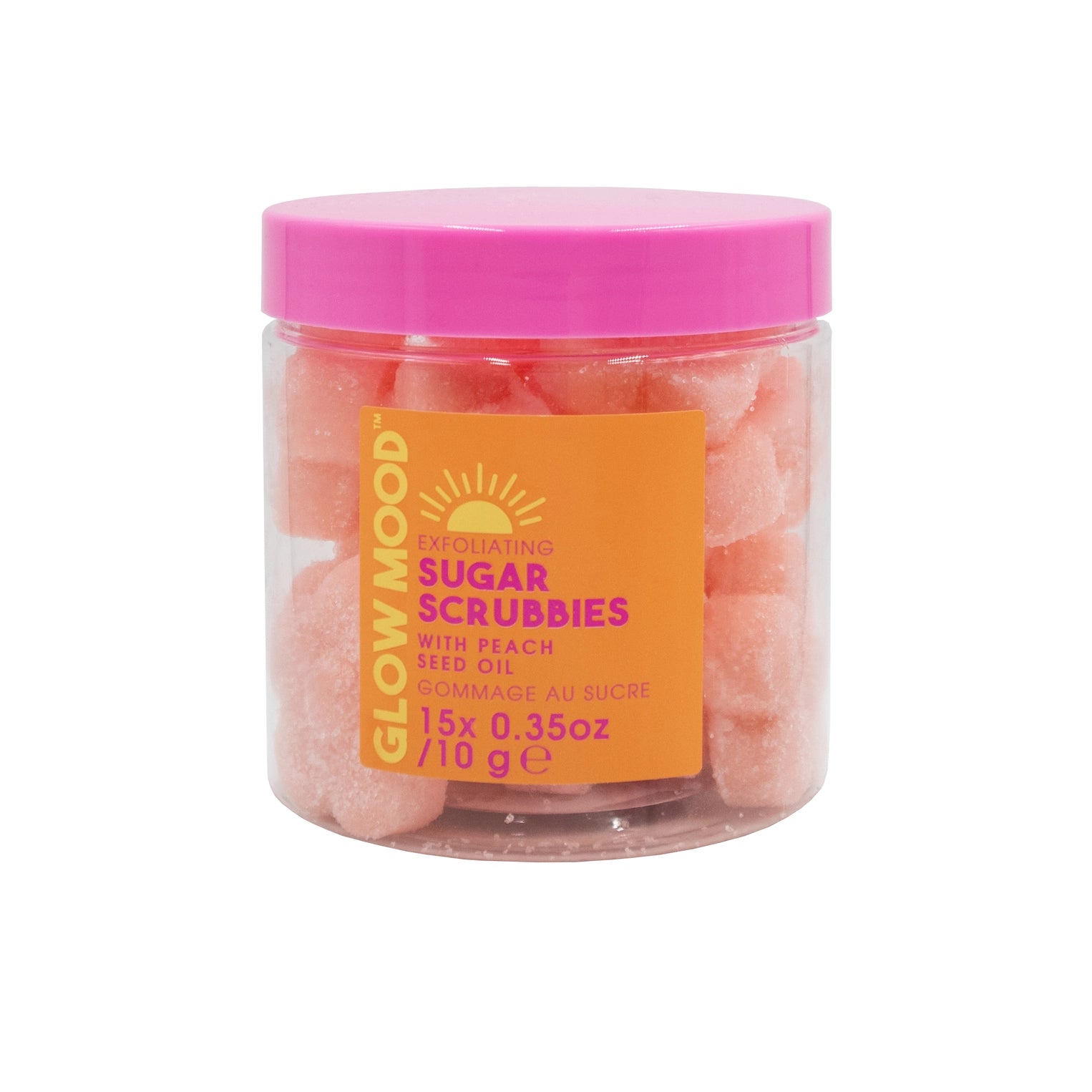 Glow Mood - Peach and Mint Exfoliating Sugar Scrubbies