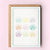 The Shelley Society - Seashell Square Colorful Beach Coastal Greeting Card