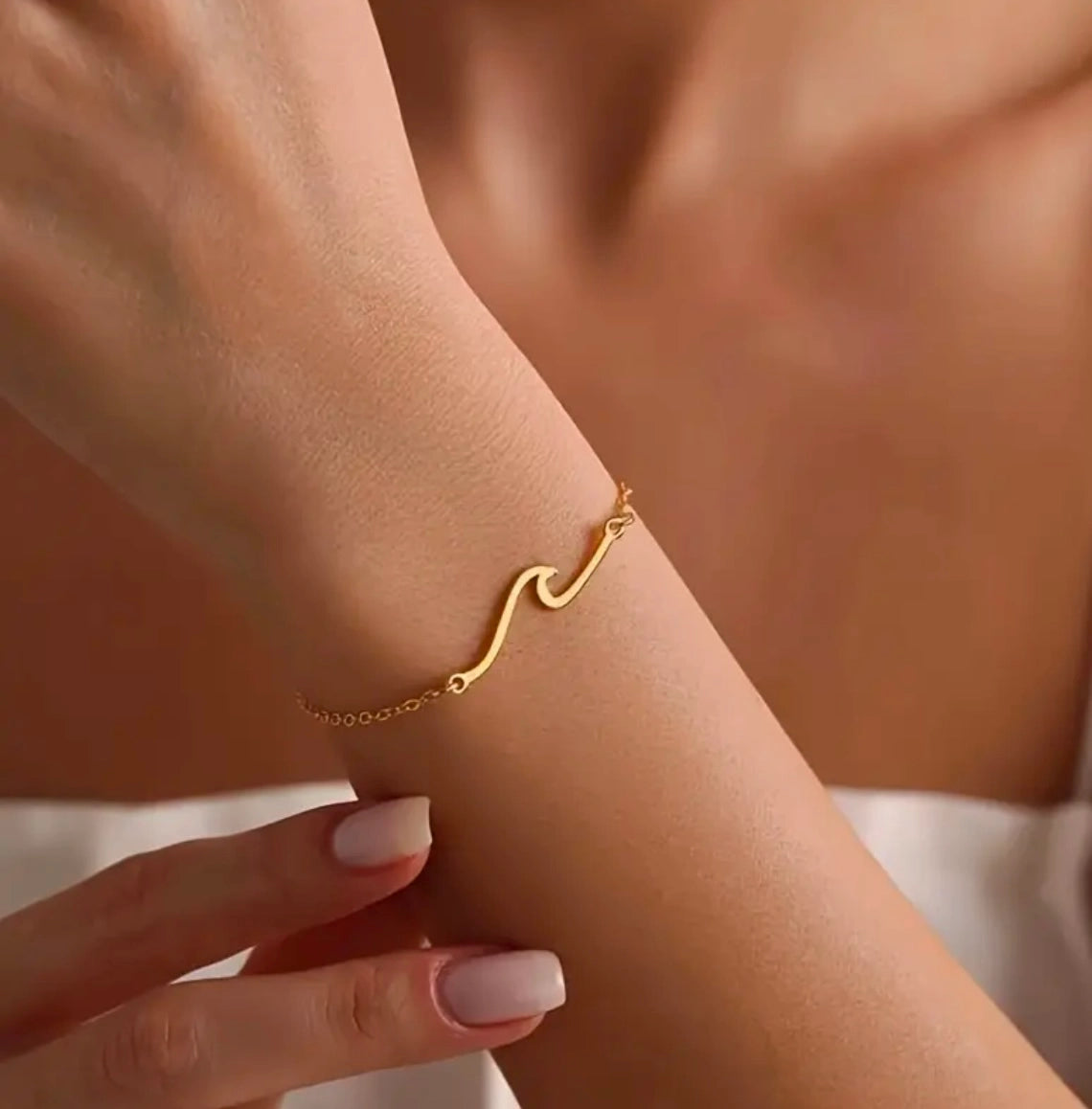 The Coconut Collective - Nalu Wave Gold Bracelet