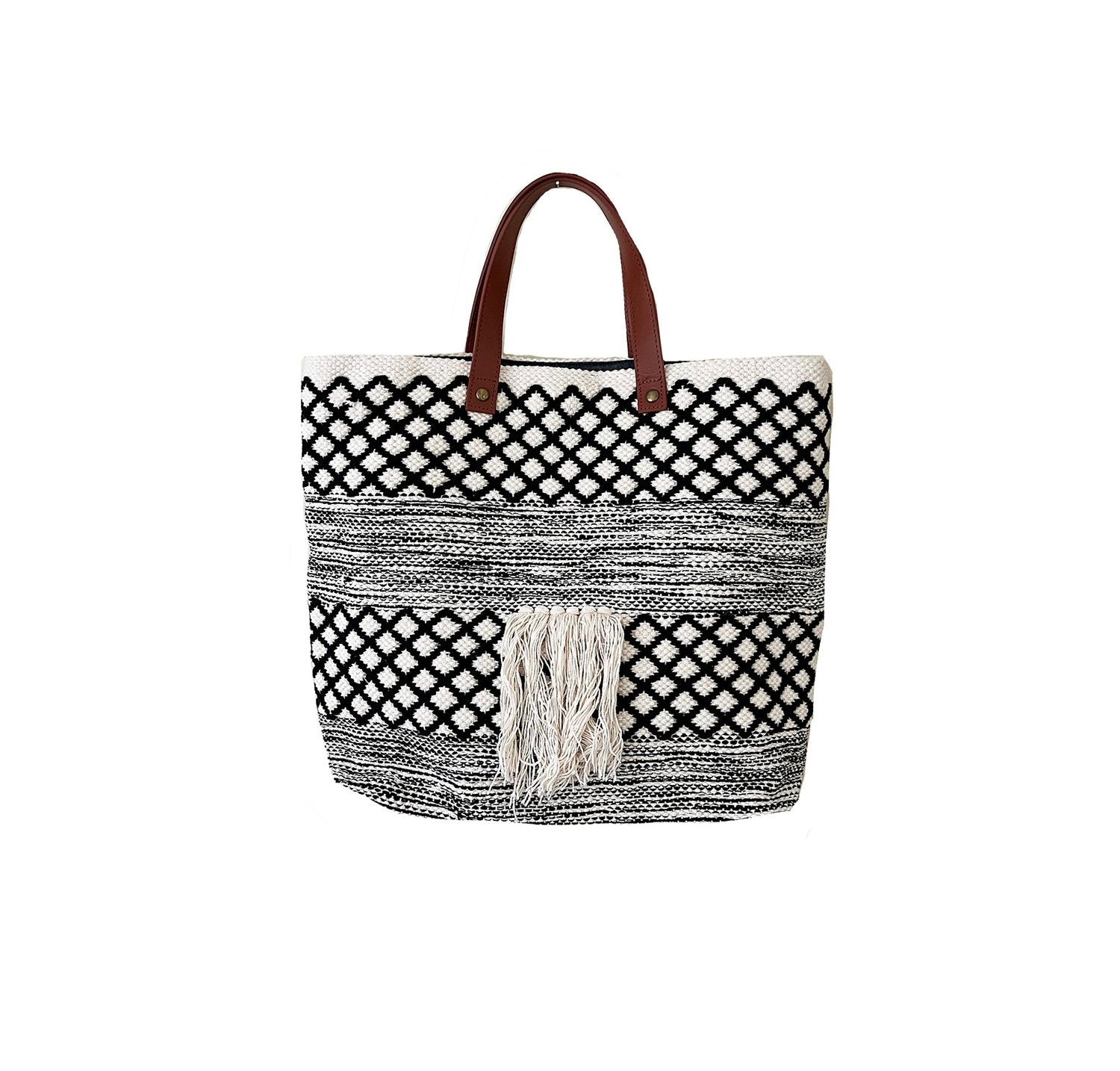 Lu & Elle - The Checkered Tote (Add-On)