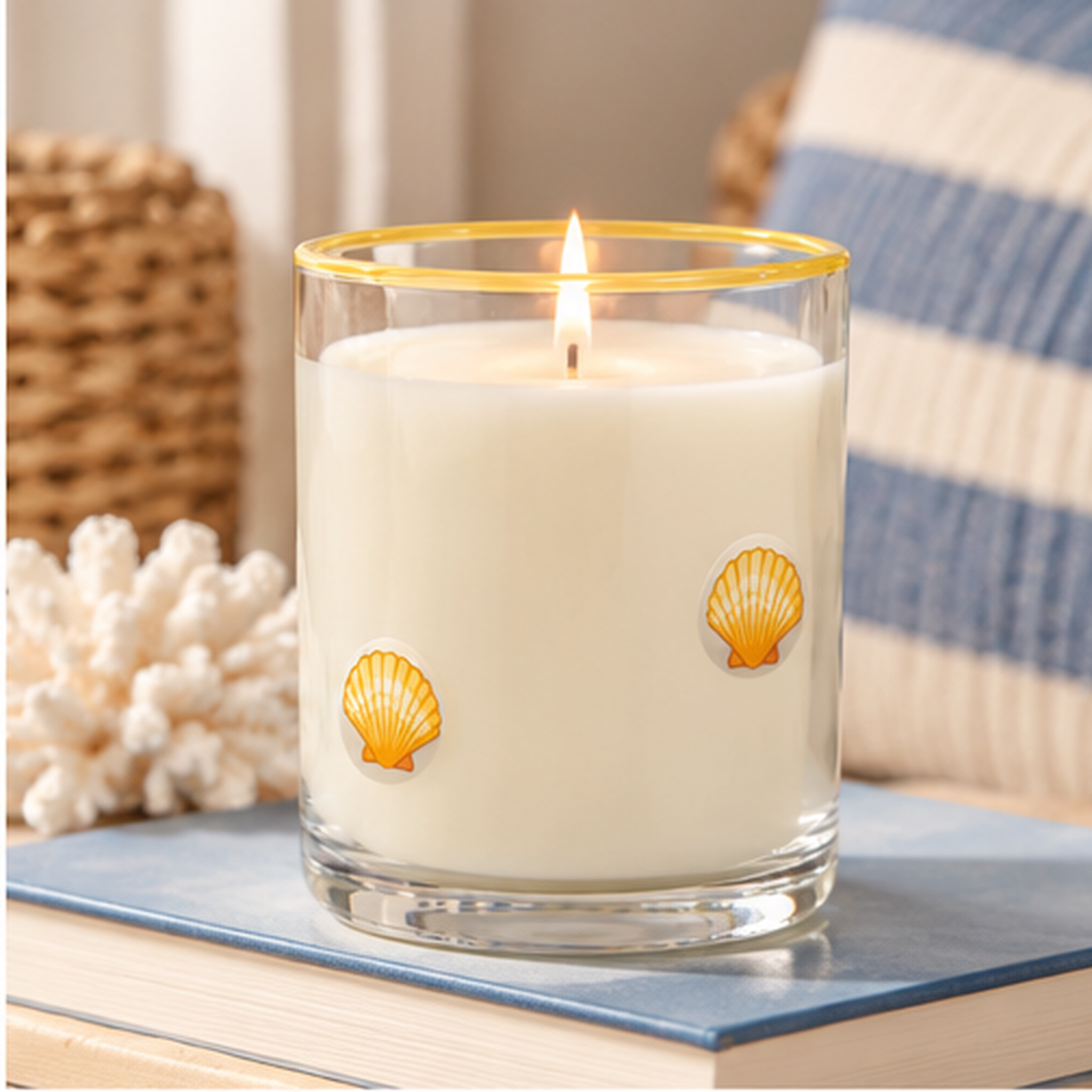 Soi Candles - Scallop Shells Azure Tides Icon 12oz Candle