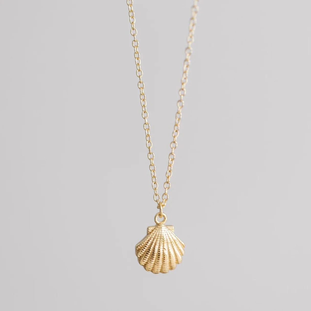 Coast + Cove - Gold Scallop Necklace (Add-On)