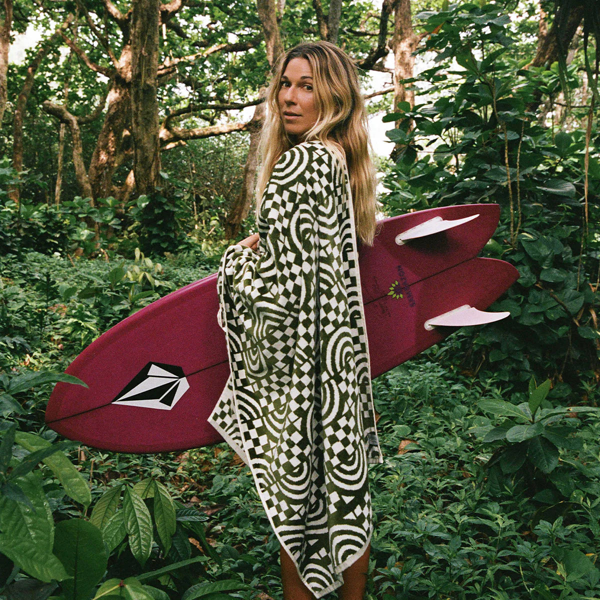 Coco Rainbow Woven Towel | Coco Ho x Slowtide - Olive