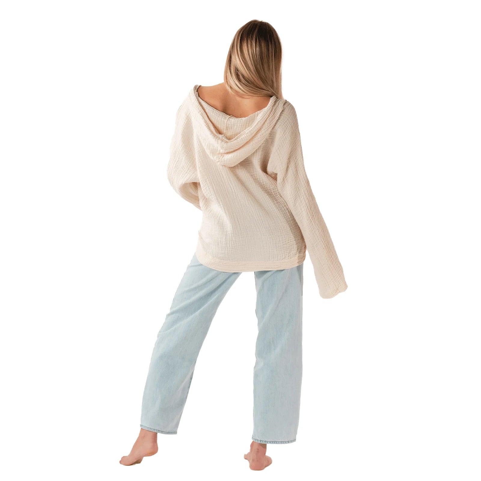Lotus & Luna - Cream Baja Pullover (Add-On)