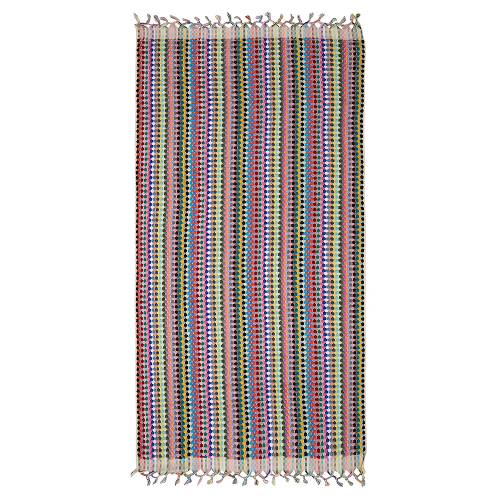 Kikoya - Pompom Bubble Handloom Bath Turkish Towel - Multi (Add-On)
