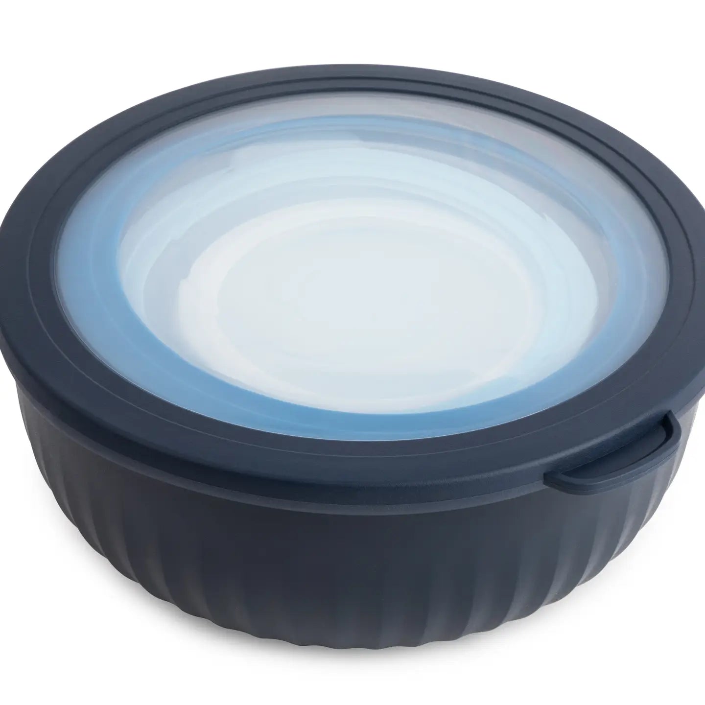 8pc Ribbed Round Storage Bowls - Blue Ombre