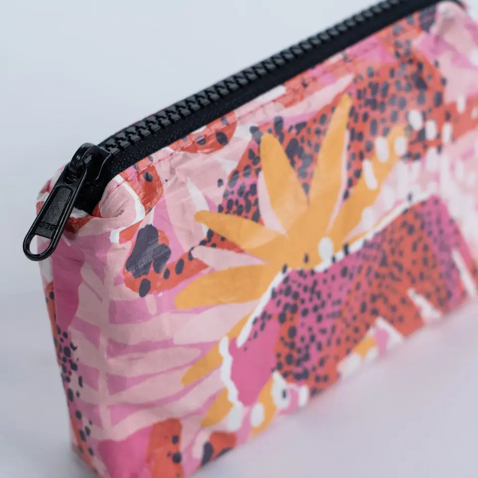 Wai Beachwear - Mini Beach Pouch - Wild Chita Pink - Water Resistant