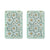 2pk Printed Lid/Cube Ice Tray - Daisy