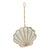 C&F Home - Christmas Beaded Scallop Shell Coastal Ornament