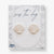 White Shell Clay Studs