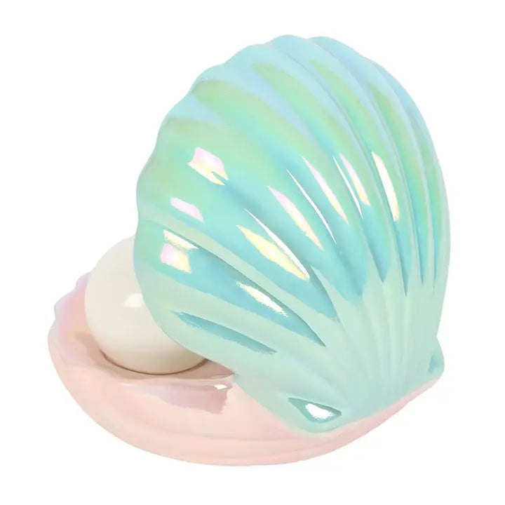 Something Different - Iridescent Clam Shell Coastal Salt and Pepper Shakers