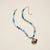 Designature New York - 17 in Ombre Beaded Ceramic Shell Pendant Necklace - Blue