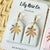 Lily Rose Co. - Palm Tree Arches Earrings - Blue