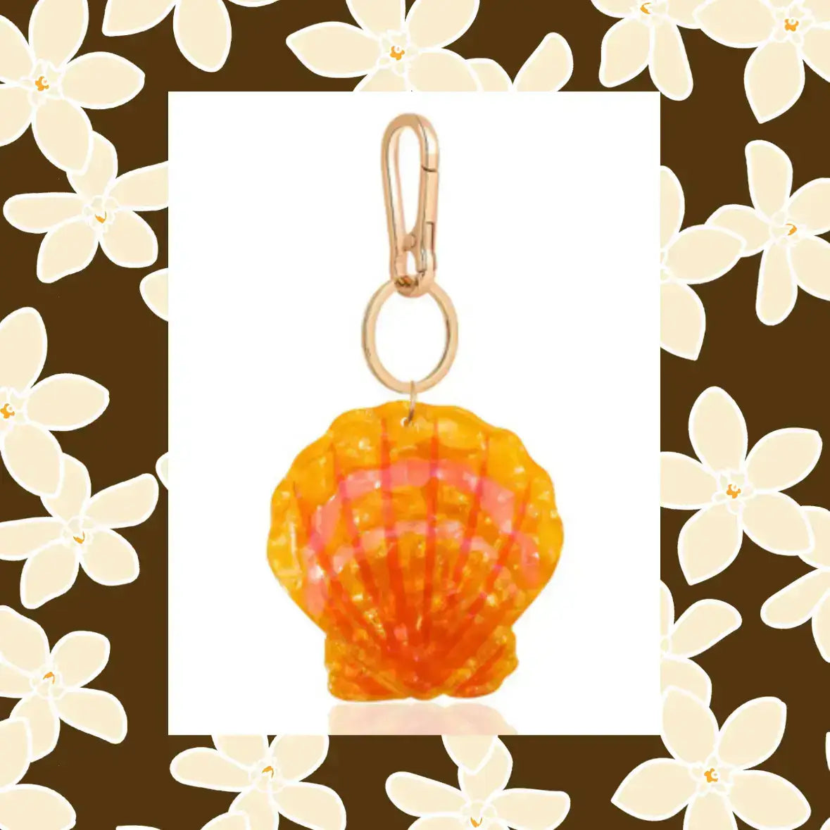 The Coconut Collective - Sunrise Shell Keychain