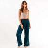 Lotus and Luna - Deep Teal Wide Leg Cotton Pants