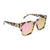 Diff Eyewear - Ariana Sunglasses - Cream Tortoise Pink Mirror