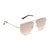 Diff Eyewear - August - Gold Taupe Rose Mirror Sunglasses (Add-On)