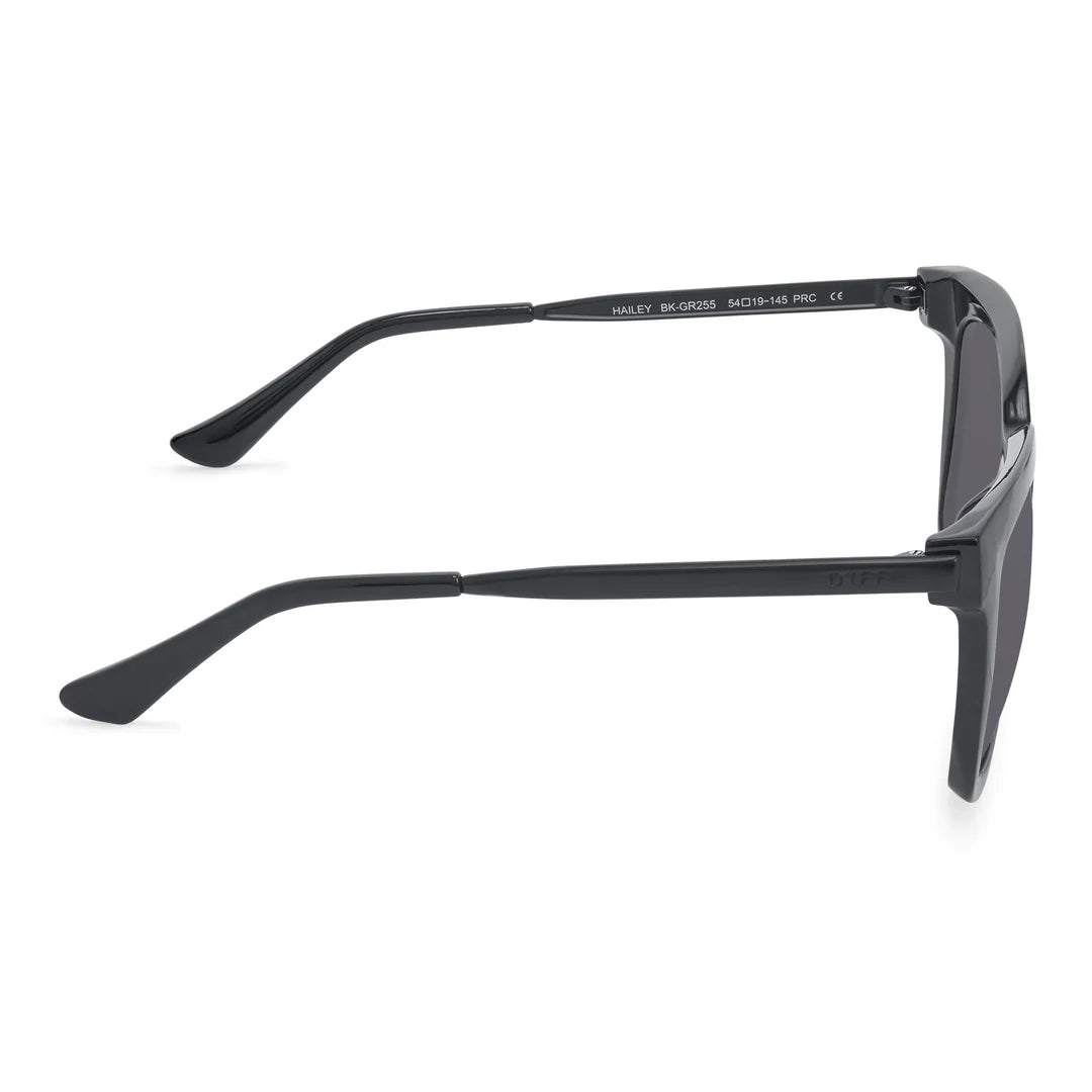 Diff Eyewear - Hailey Sunglasses - Black Grey