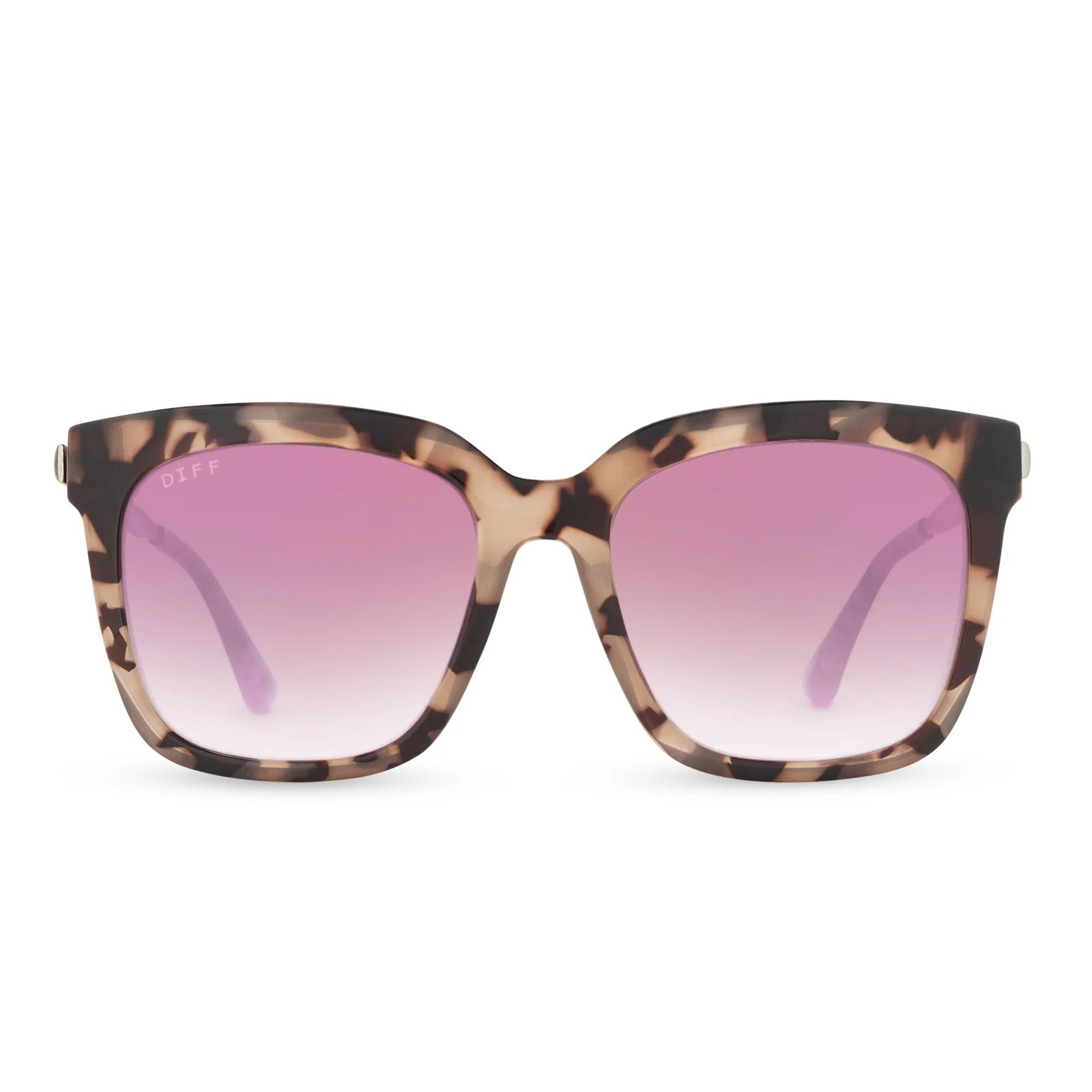 Diff Eyewear - Hailey Sunglasses - Tortoise Rose Gradient + Cleaning Kit Bundle (Add-On)