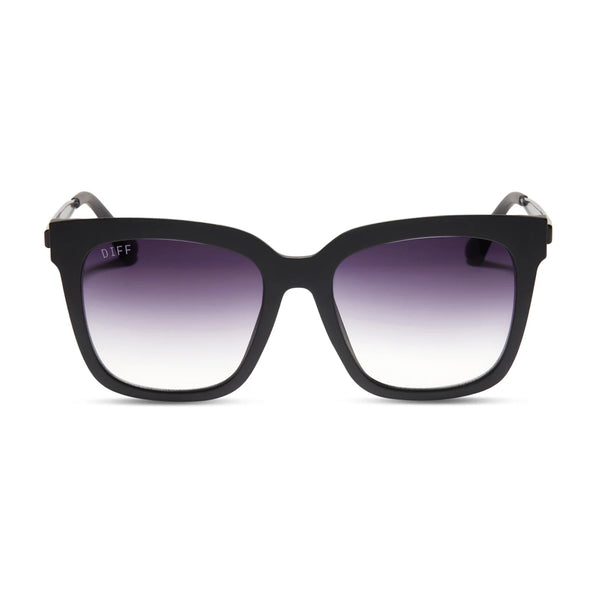 Diff Eyewear - Hailey Sunglasses - Matte Black Sharp Grey  display picture 1